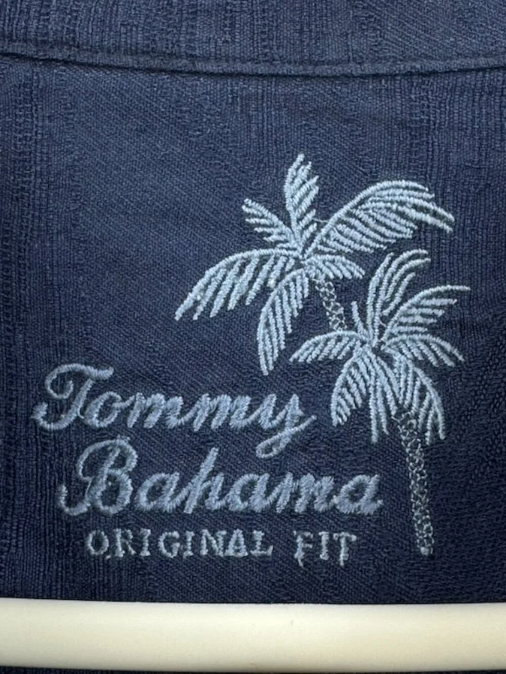 Tommy Bahama Short Sleeve Silk 2XL Floral Blue Logo Shirt Men Beach Button Up